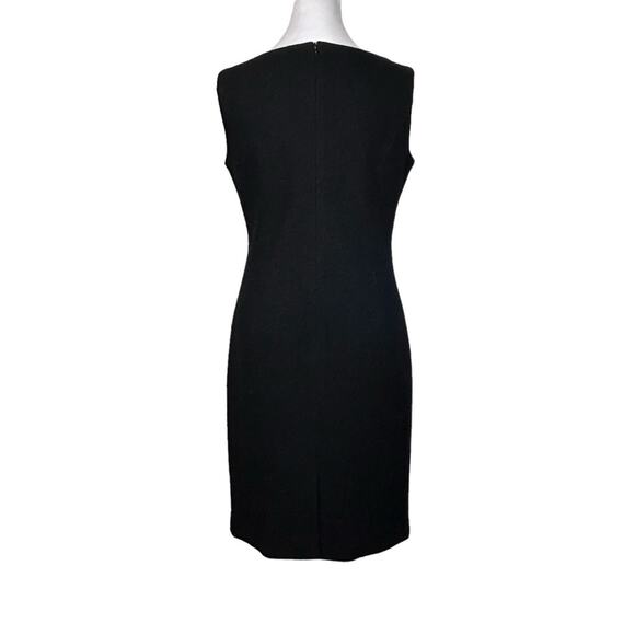 🆕 Pierre Cardin Dress Womens Size 6 8 Black Wool Blend Rhinestone Sparkles Chic - Picture 5 of 16